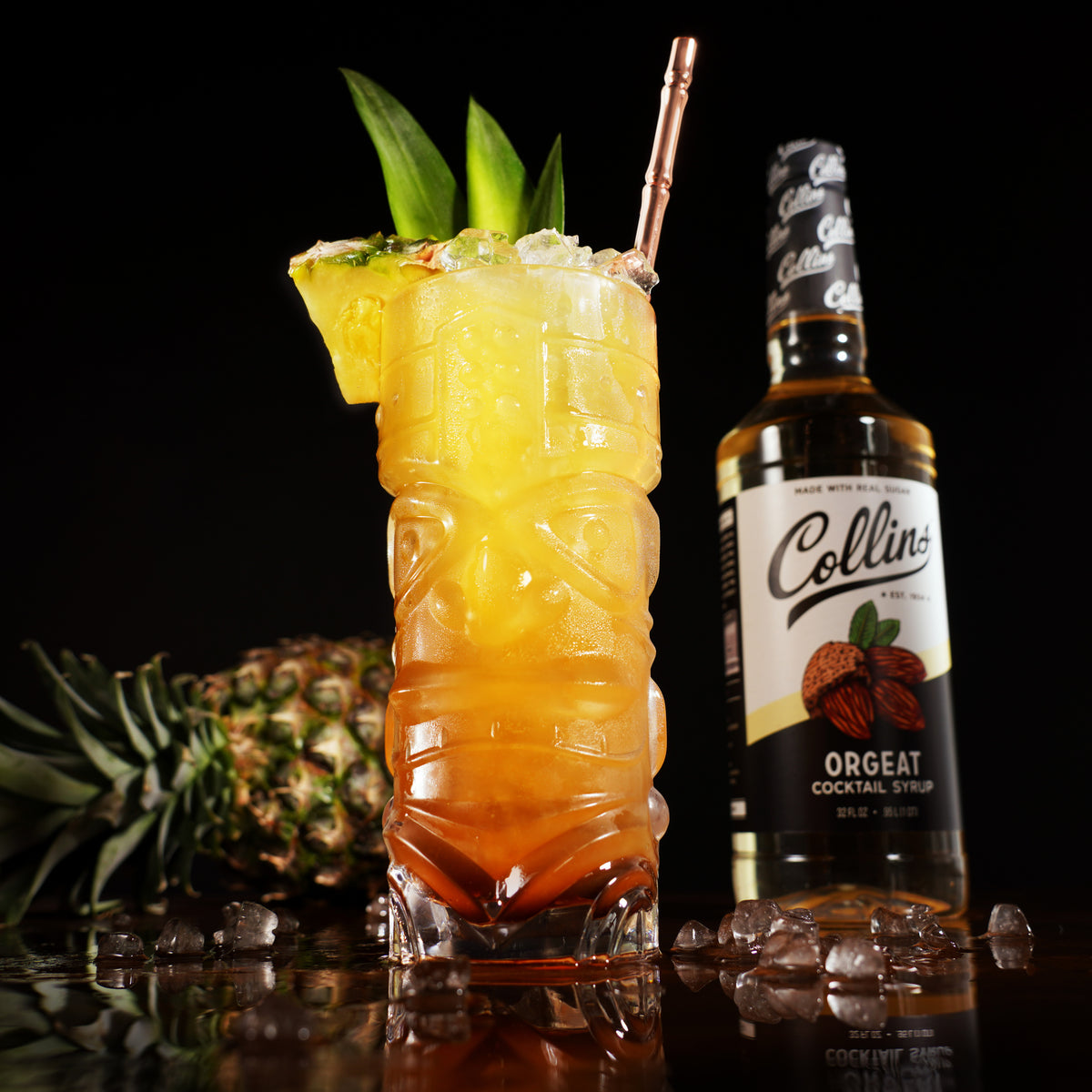 ダイエットドリンク 0104 Collins Orgeat Syrup, Almond Craft Cocktail Syrup for Mai Tais