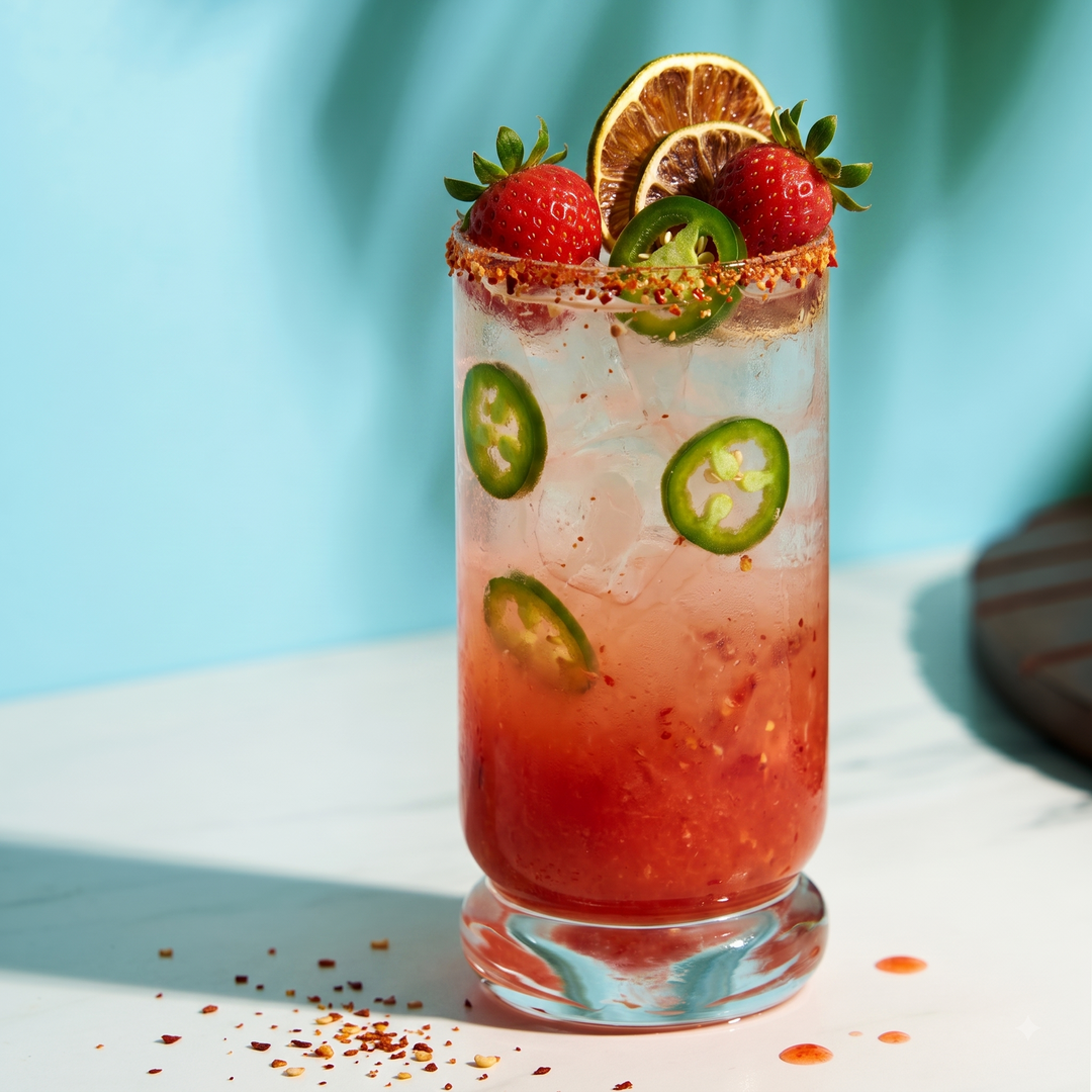 The Spicy Strawberry Jalapeño Margarita That Owns August