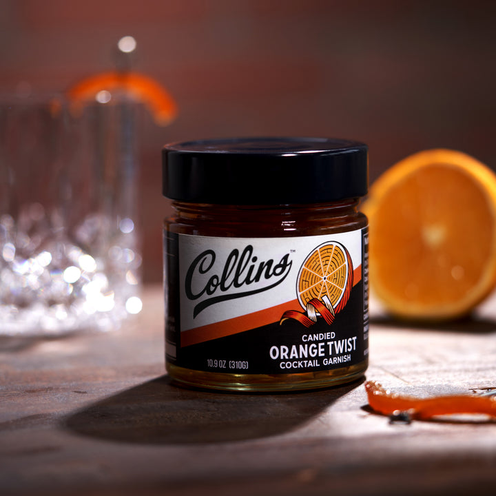 Candied Orange Twist in Syrup 10.9 oz, Set of 6
