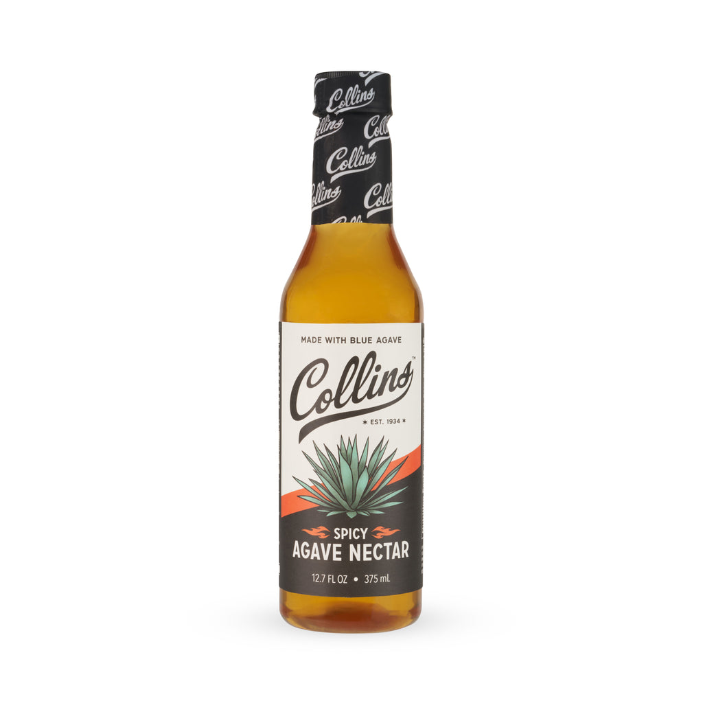 Collins Spicy Agave Nectar, Premium Cocktail Mixer for Margaritas