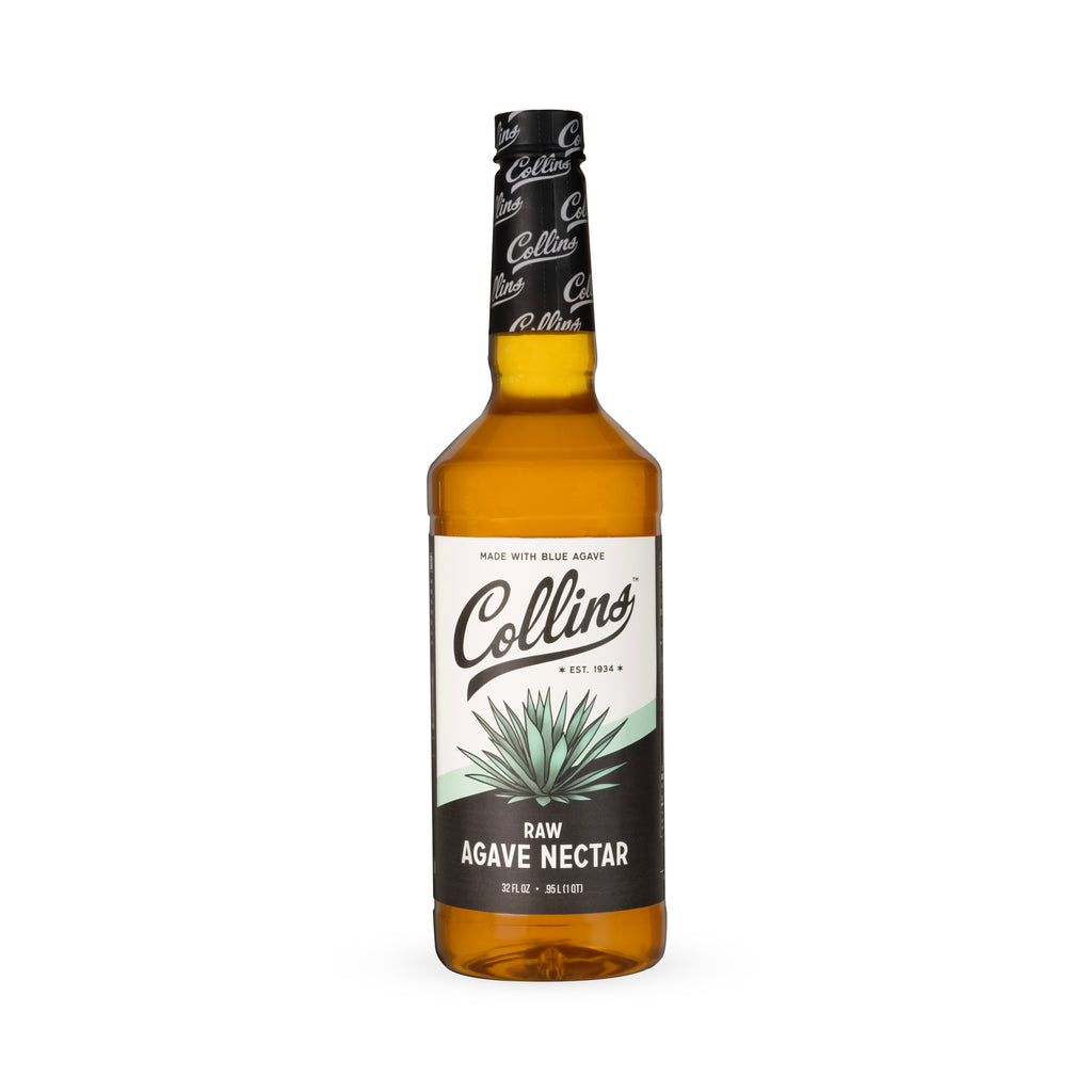 Collins Raw Agave Nectar, Made with Real Agave, Natural Sweetener for  Cocktails, Tea, Coffee, and Baking, Smooth and Mild Flavor, Home Bars,  Party Essentials, Bartending Supplies, 32 oz, Set of 1