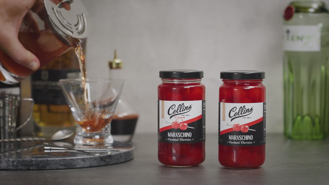 Collins Stemmed Maraschino Cocktail Cherries - Royal Anne Cherries