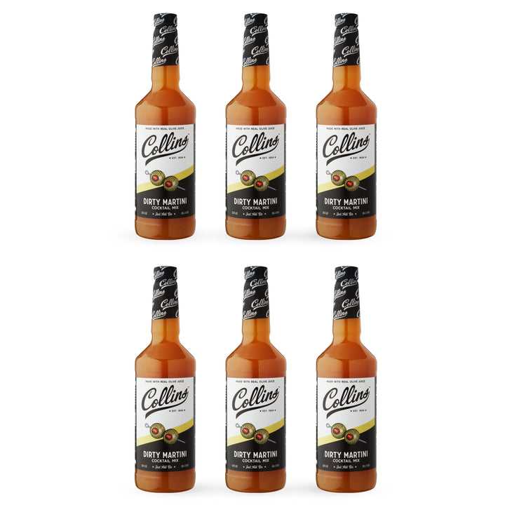 Dirty Martini Cocktail Mix 32 oz, Set of 6