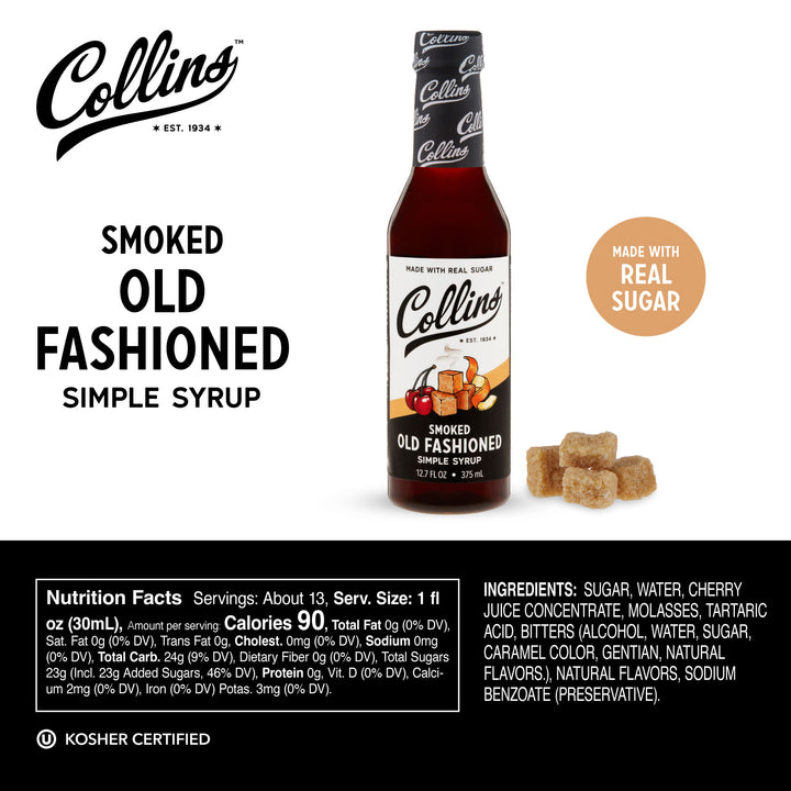 Smoked Old Fashioned Syrup 12.7 oz.