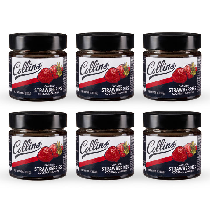 Candied Strawberries in Syrup 10.6 oz , Set of 6