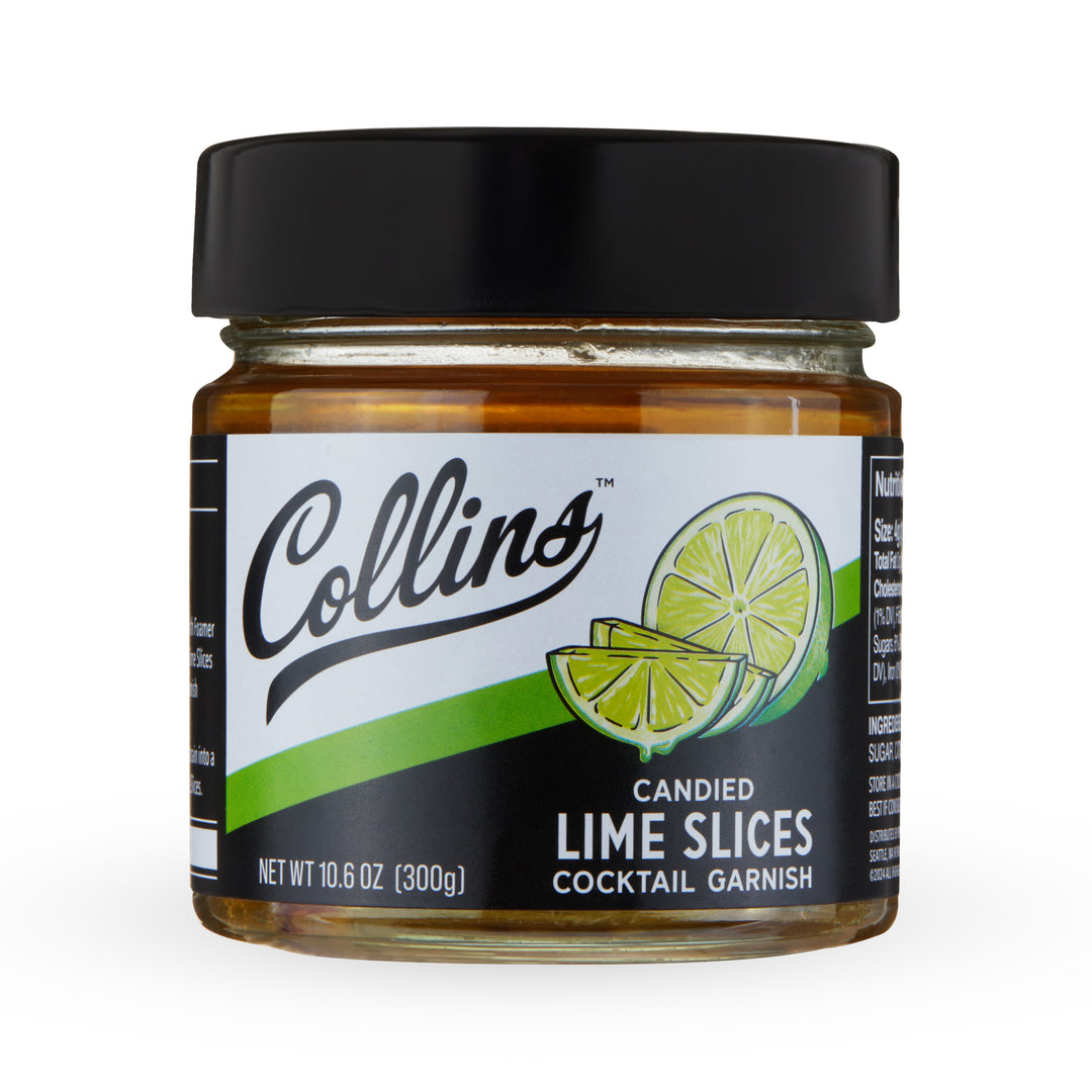 Collins Candied Lime Slices in Syrup 10.6 oz