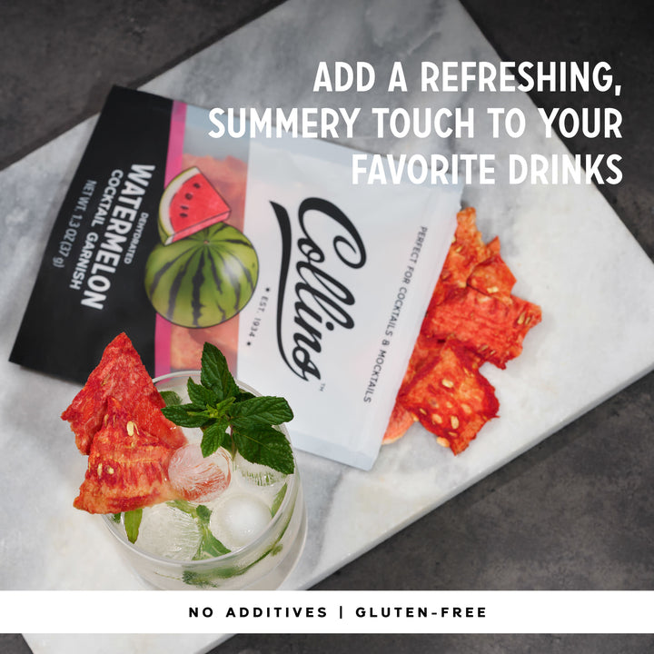 Dehydrated Watermelon Cocktail Garnish, 1.3 oz